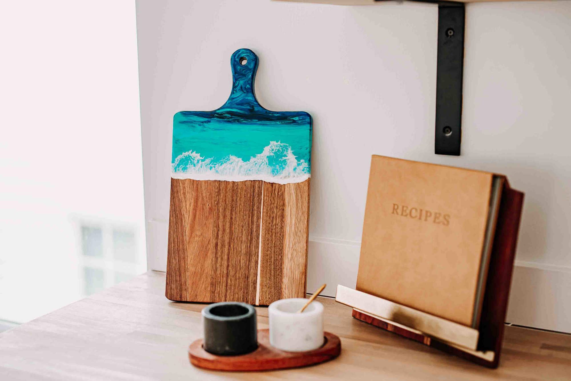 Ocean Cheese Board, Beach Charcuterie Board, Serving Tray Jane